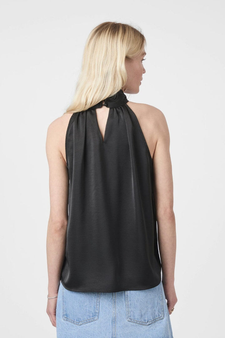 Neo Noir - Svala Heavy Sateen Top 165635 - 100 - Black