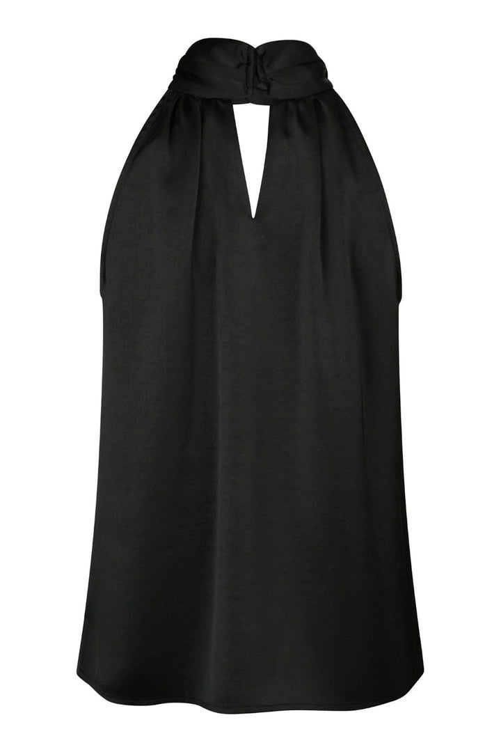 Neo Noir - Svala Heavy Sateen Top 165635 - 100 - Black