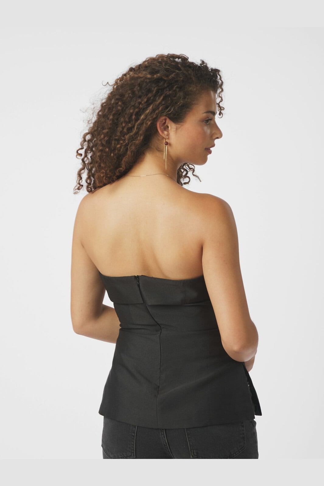Neo Noir - Taleen Dull Sateen Top 166189 - 100 - Black