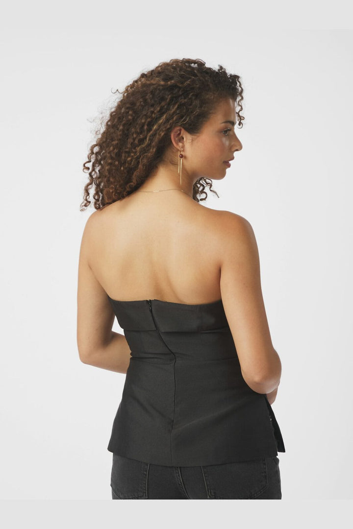 Neo Noir - Taleen Dull Sateen Top 166189 - 100 - Black