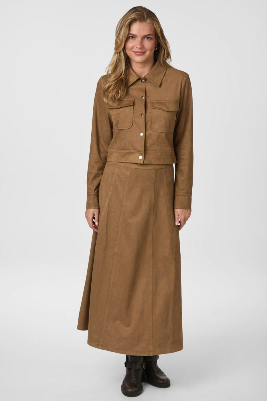 Neo Noir - Tamari Faux Suede Jacket 164712 - 604 - Cognac