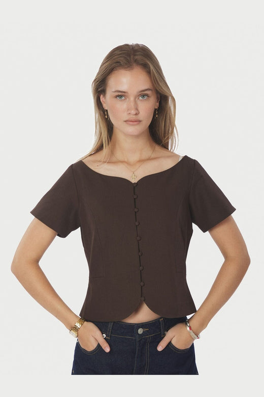 Neo Noir - Tango Structure Top 165513 - 676 - Dark Brown