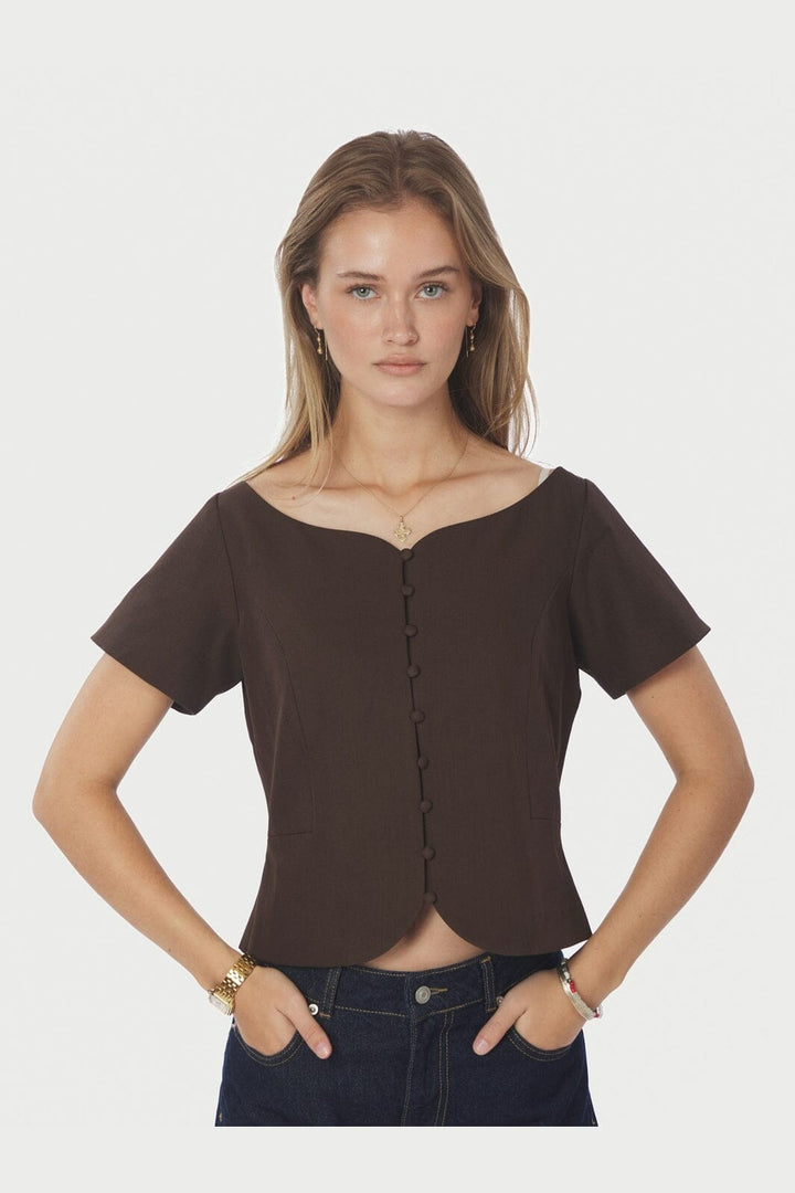 Neo Noir - Tango Structure Top 165513 - 676 - Dark Brown