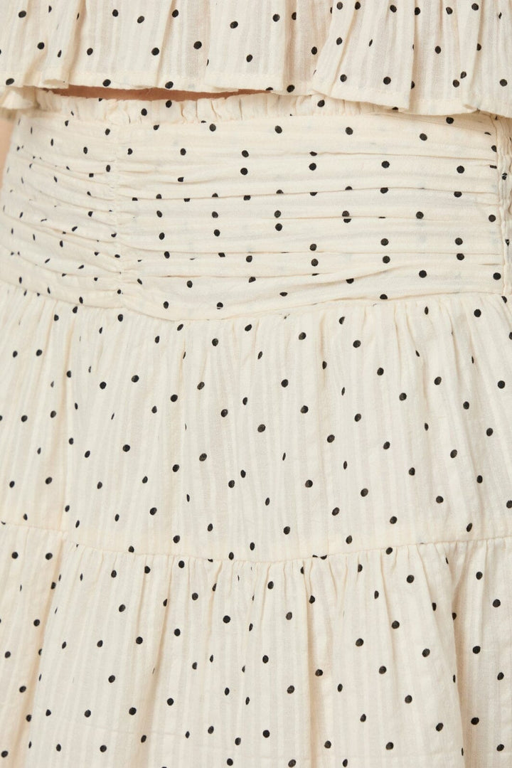 Neo Noir - Tarrow Dot Skirt 166148 - 122 - Creme