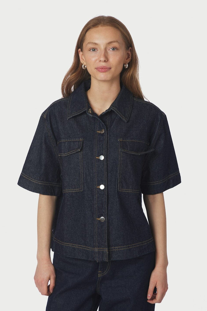 Neo Noir - Tiki Denim Shirt 164303 - 534 - Dark Blue