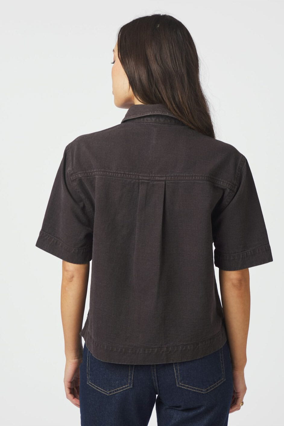 Neo Noir - Tiki Solid Shirt 166370 - 676 - Dark Brown