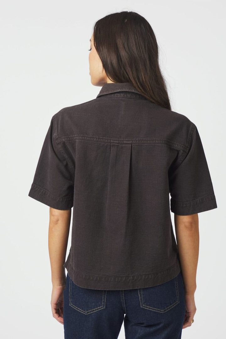 Neo Noir - Tiki Solid Shirt 166370 - 676 - Dark Brown