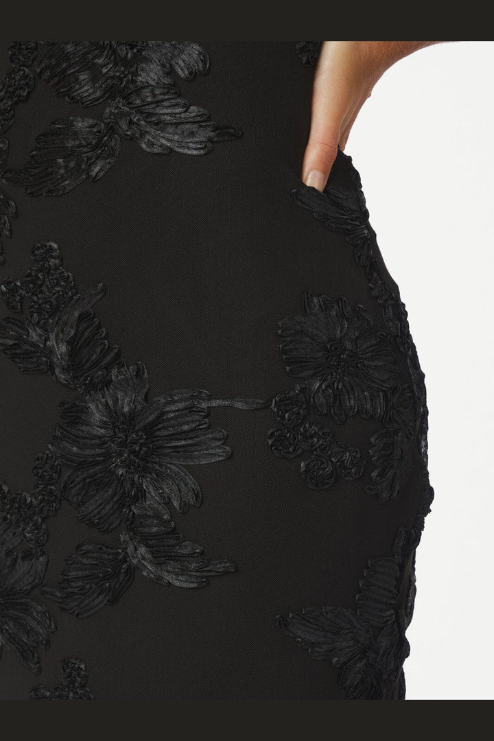 Neo Noir - Tiranna Big Flower Mesh Dress 166824 - 100 - Black