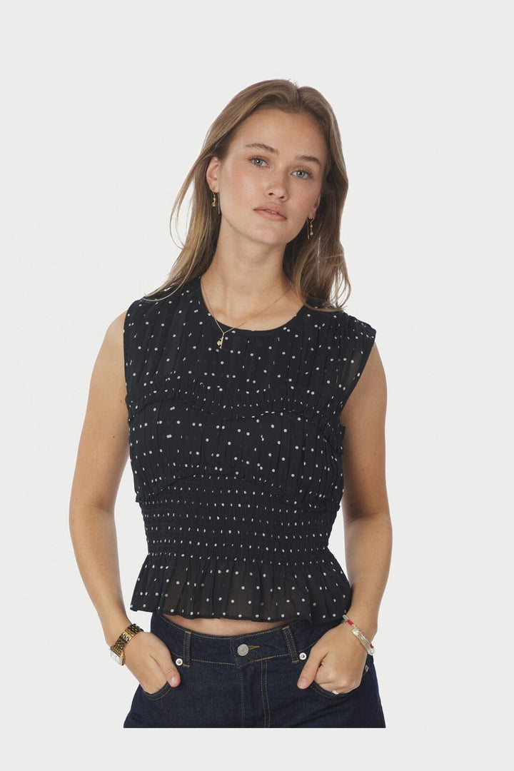 Neo Noir - Tiril Dot Top 166764 - 100 - Black