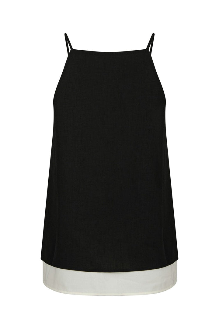 Neo Noir - Toril Chiffon Top 168485 - 100 - Black