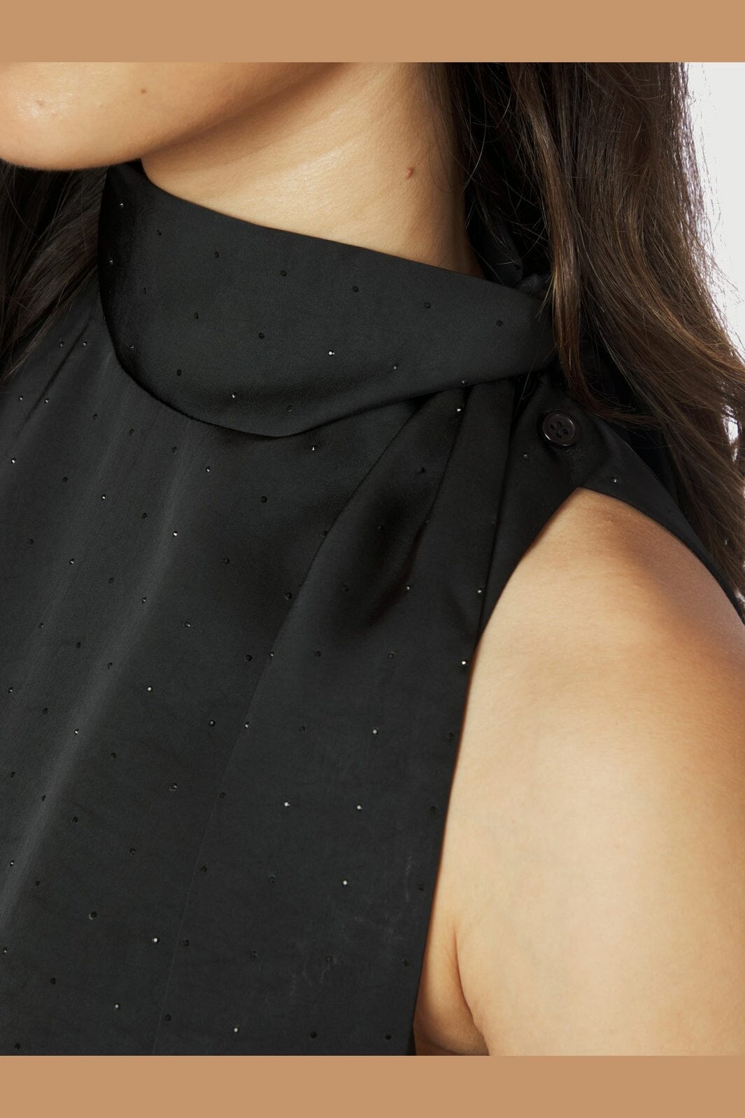 Neo Noir - Veda Heavy Sateen Bedaz Top 167432 - 100 - Black