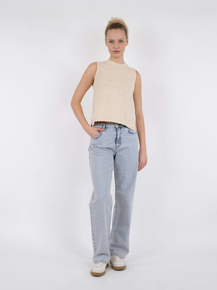 Neo Noir - Virena Knit Vest - Sand