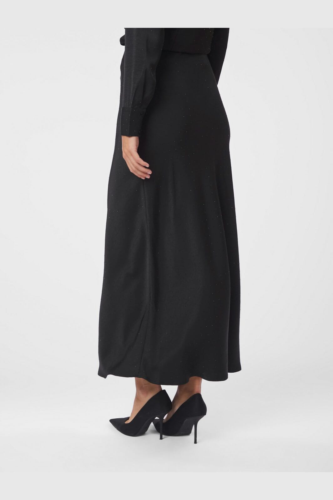 Neo Noir - Viso Heavy Sateen Bedaz Skirt 166890 - 100 - Black