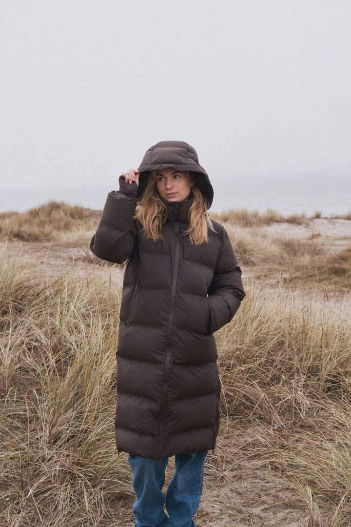 Neo Noir - Viviana C Puffer Jacket 158083 - 676 - Dark Brown Jakker 