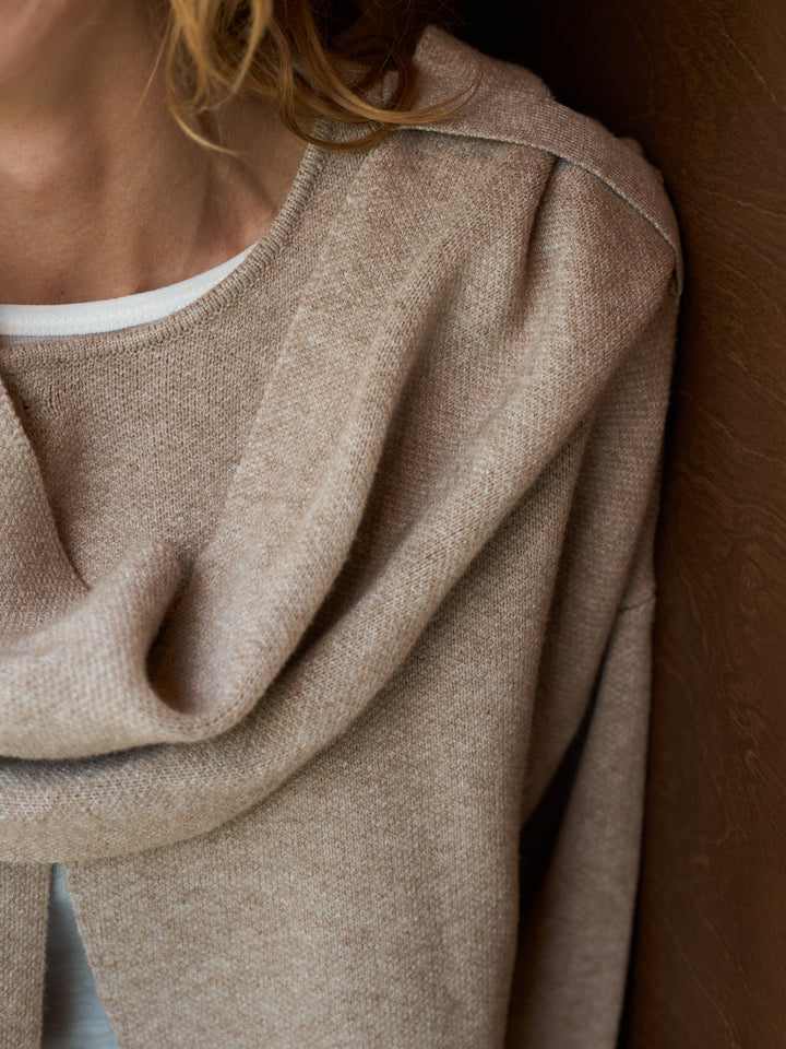 Neo Noir - Wals Knit Scarf Blouse 166203 - 123 - Beige Tørklæder 