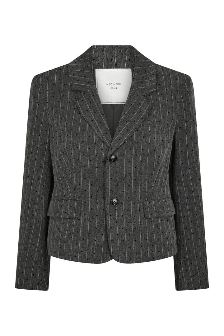 Neo Noir - Willa Mini Dot Blazer 166795 - 107 - Dark Grey Melange