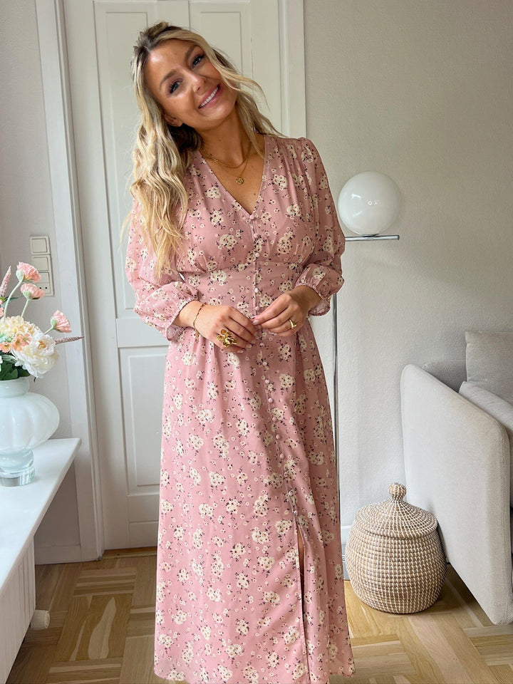 Neo Noir x Molly&My - Olana Small Blossom Dress 170656 - 754 - Light Pink Kjoler 