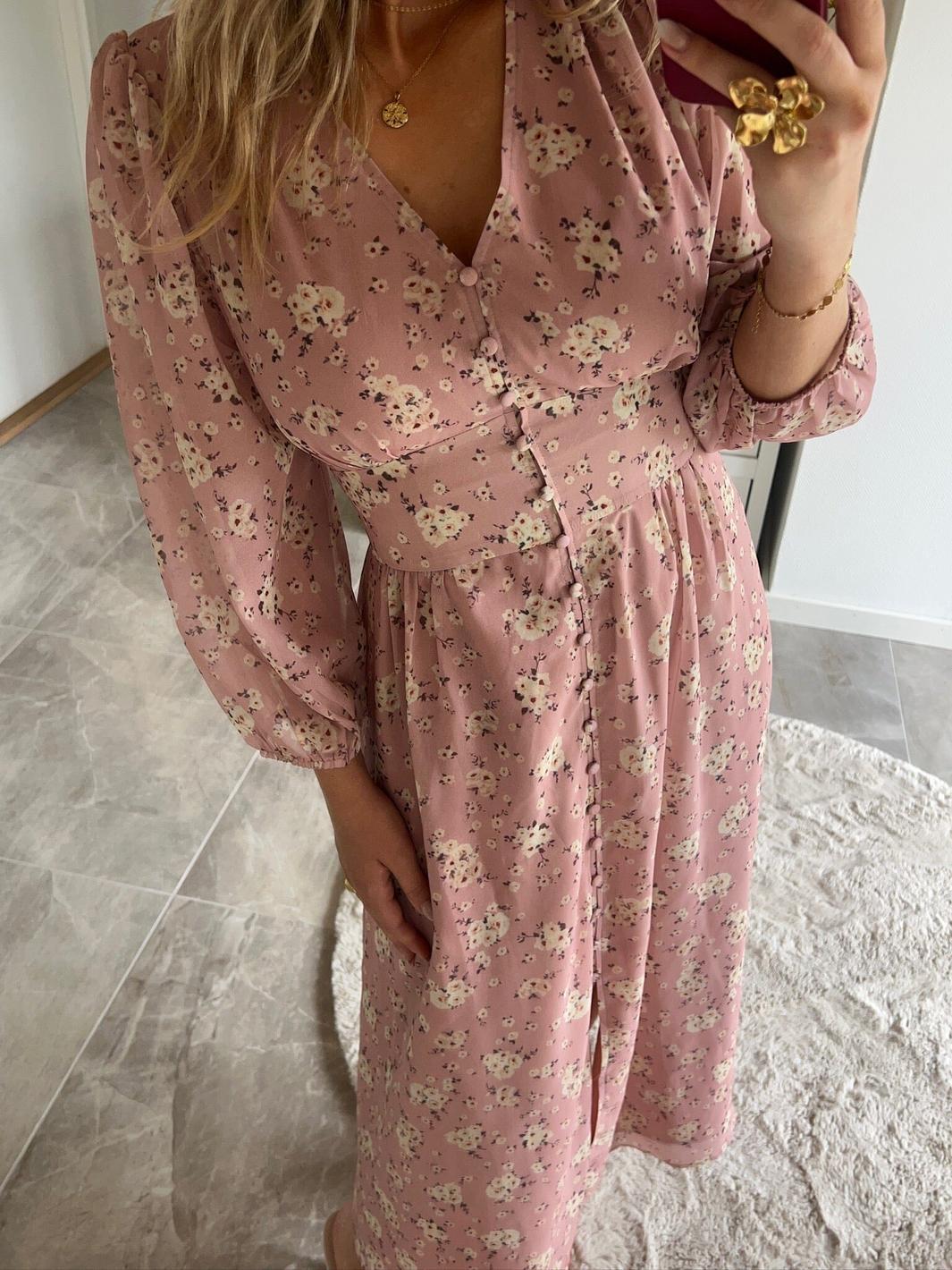 Neo Noir x Molly&My - Olana Small Blossom Dress 170656 - 754 - Light Pink Kjoler 