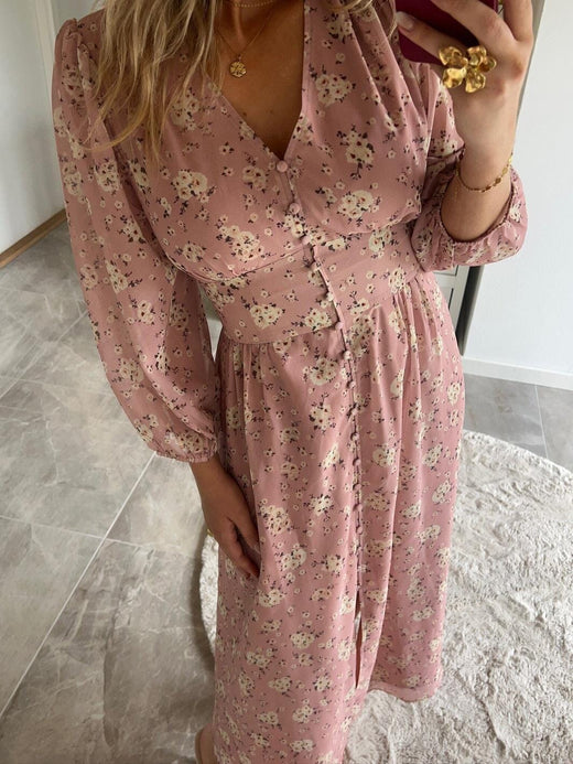 Neo Noir x Molly&My - Olana Small Blossom Dress 170656 - 754 - Light Pink Kjoler 