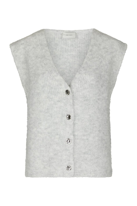Neo Noir - Xandra Knit Vest 169152 - 131 - Light Grey