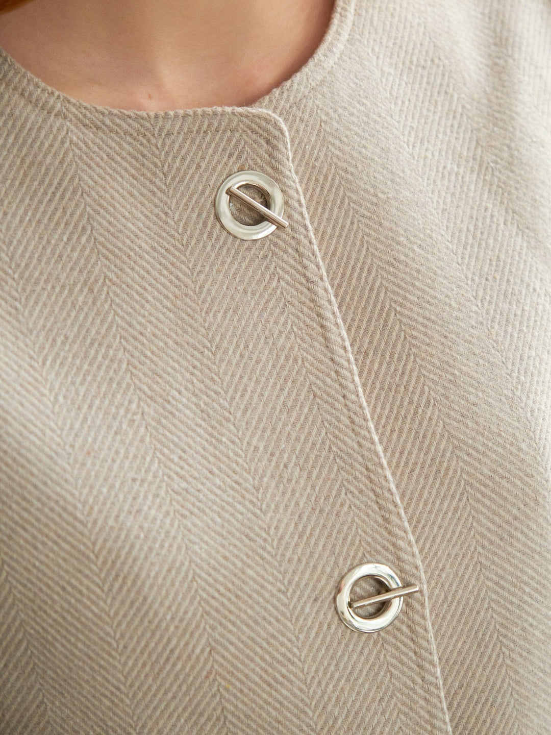 Neo Noir - Xanthe Light Herringbone Blazer 167111 - 213 - Sand Blazere 