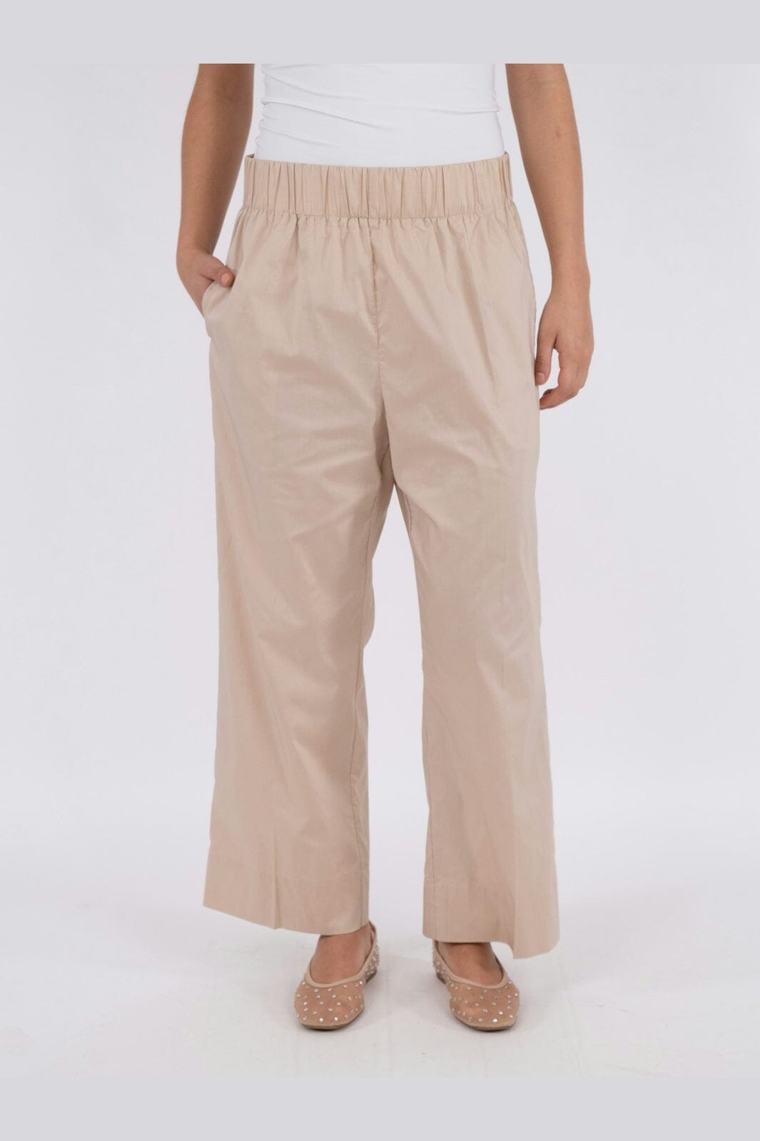 Neo Noir - Yana Poplin Pants 157270 - 125 - Dark Sand
