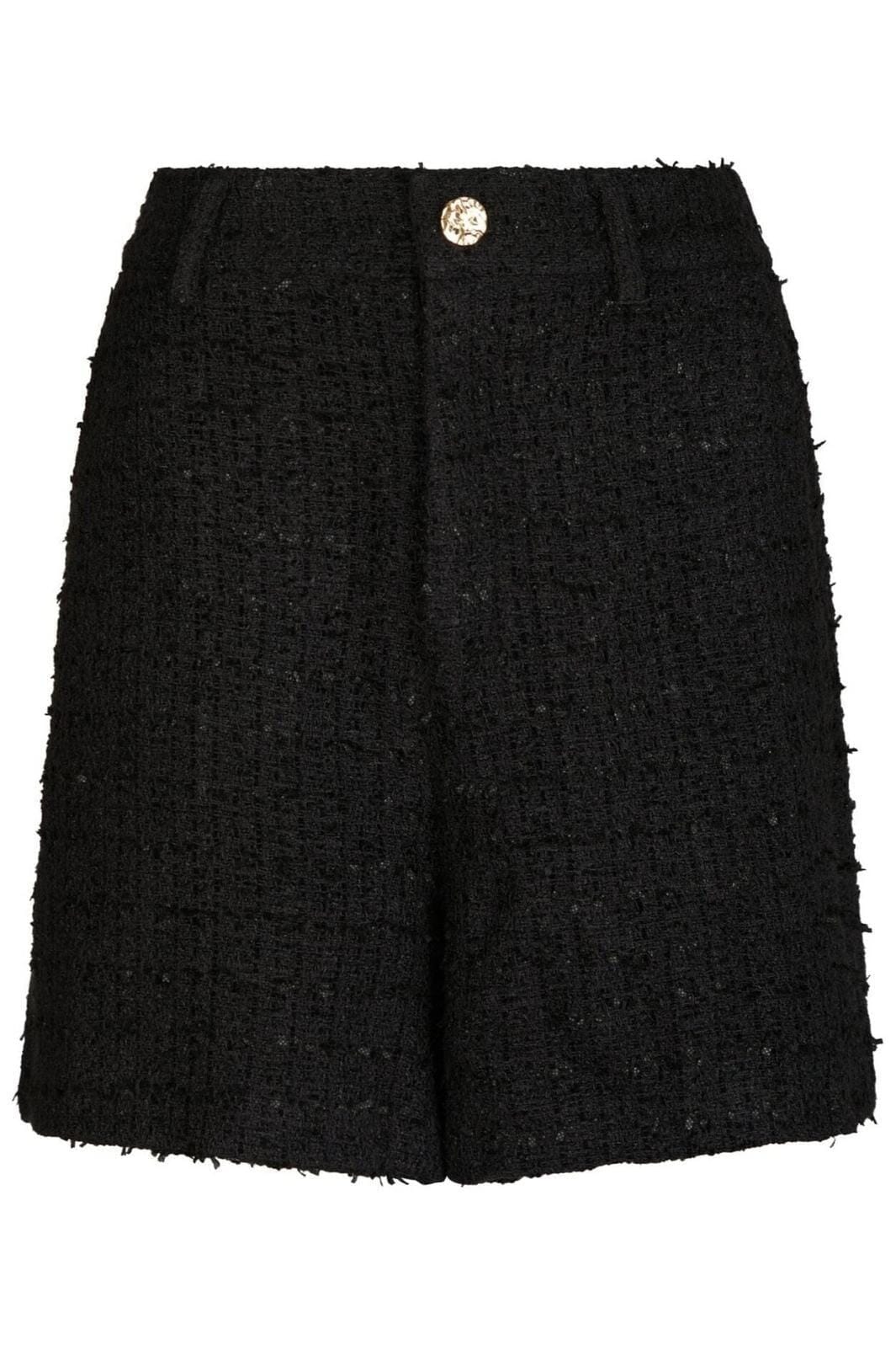 Neo Noir - Zanya Boucle Shorts 167198 - 100 - Black Shorts 