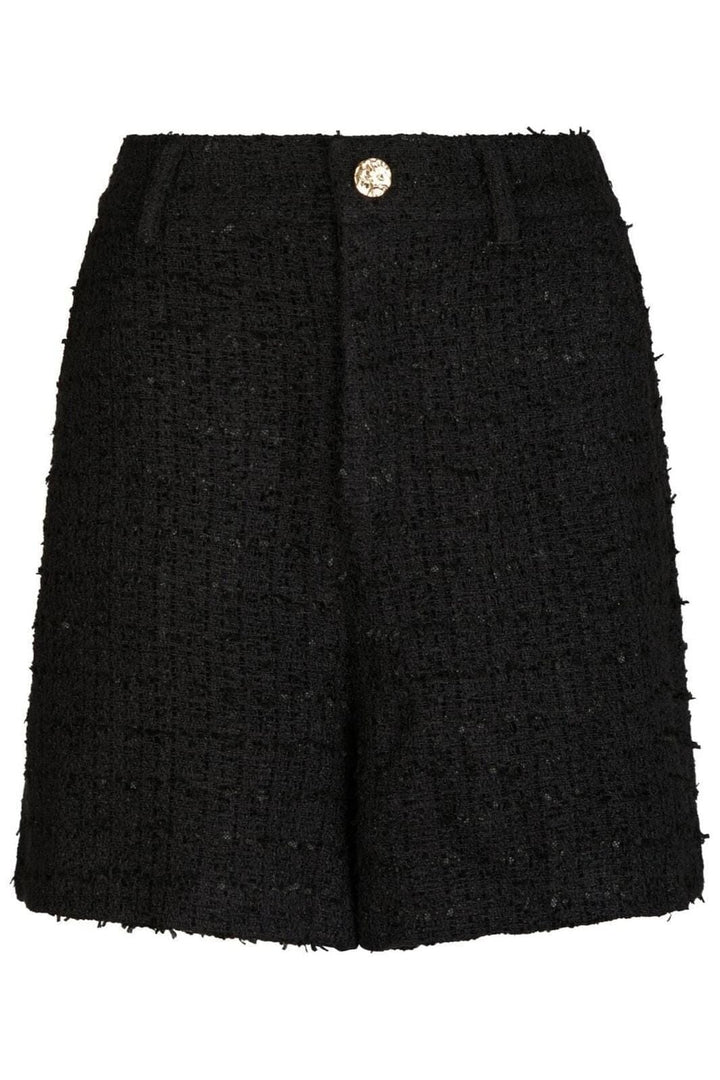Neo Noir - Zanya Boucle Shorts 167198 - 100 - Black Shorts 