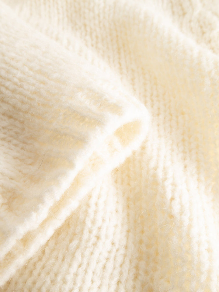 Noella - Fora Knit Cardigan - White Cardigans 