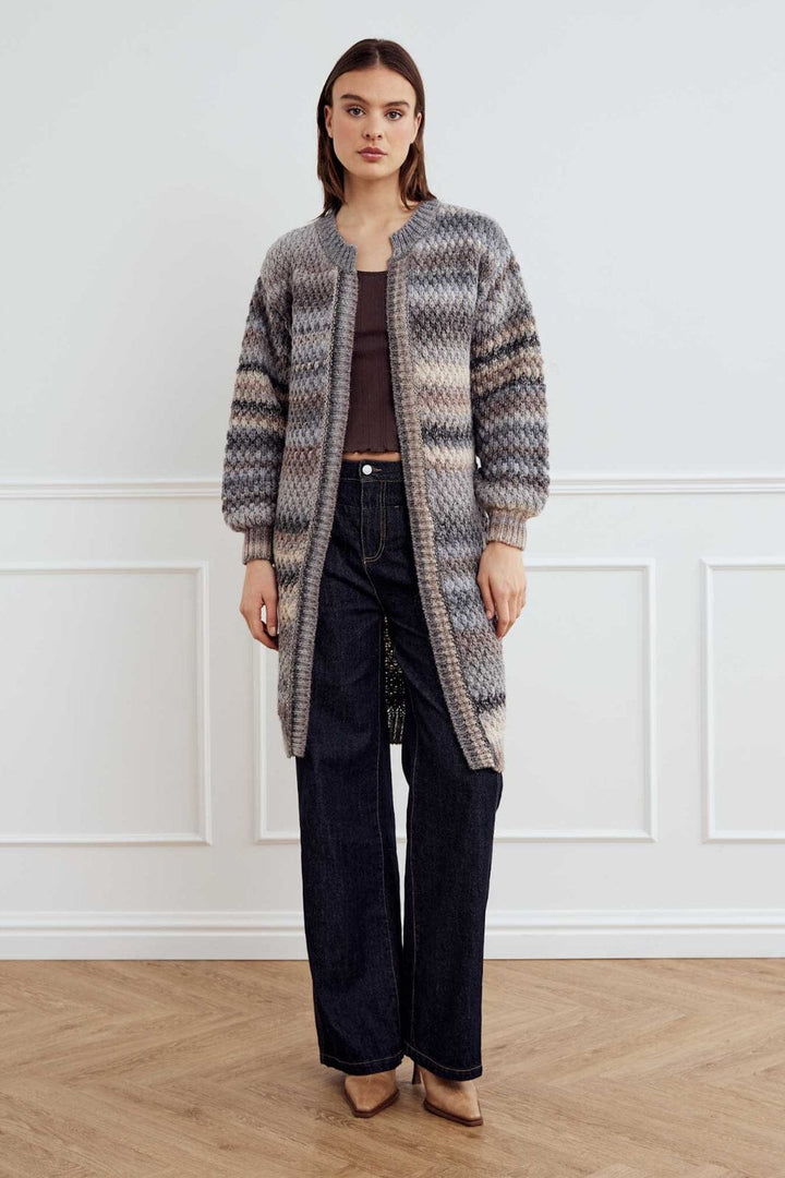 Noella - Gio Knit Cardigan 12161022 - 906 - Light Grey Mix
