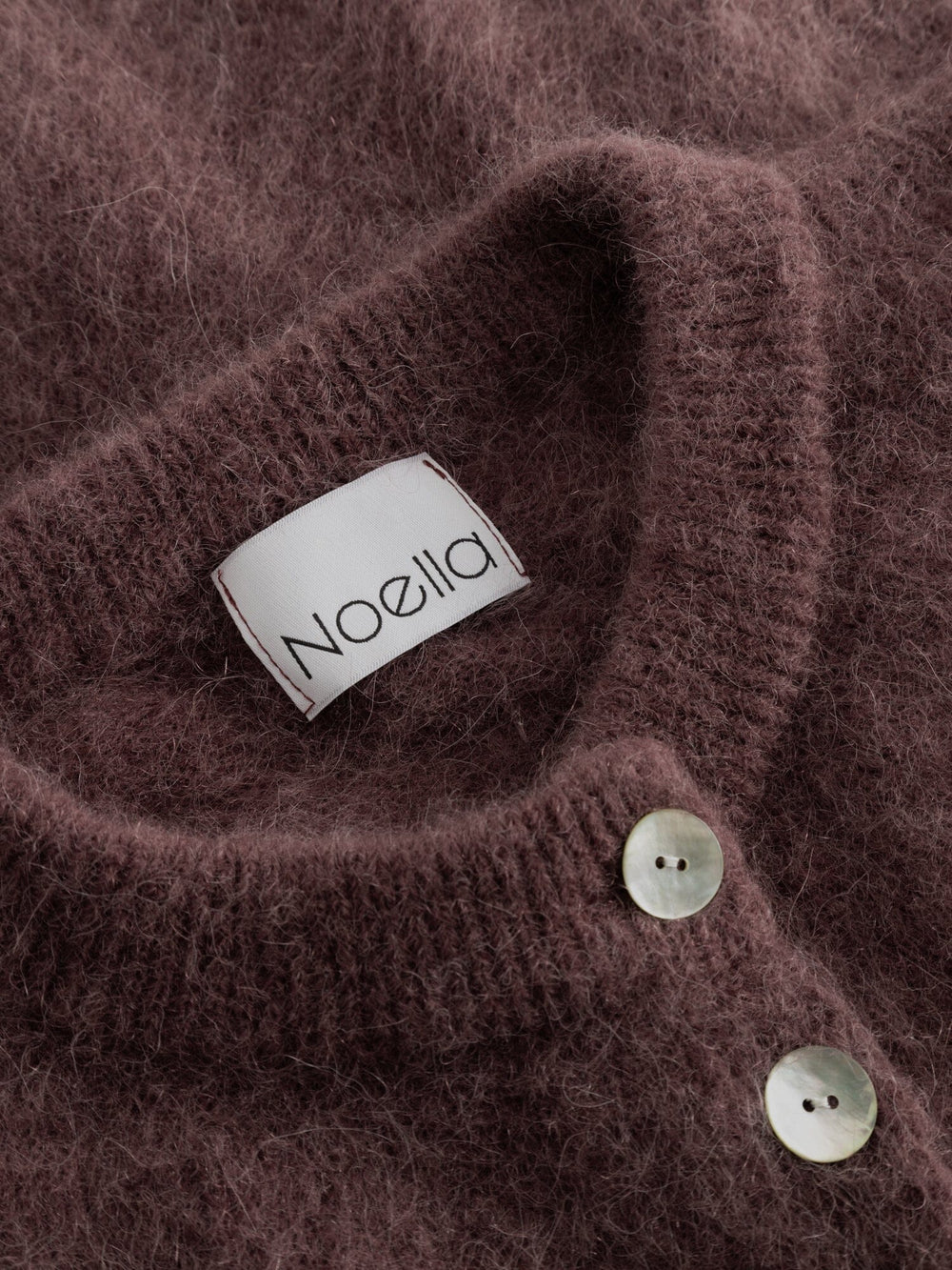 Noella - Kae Knit Cardigan 12940084 - 1471 - Medium Brown Cardigans 