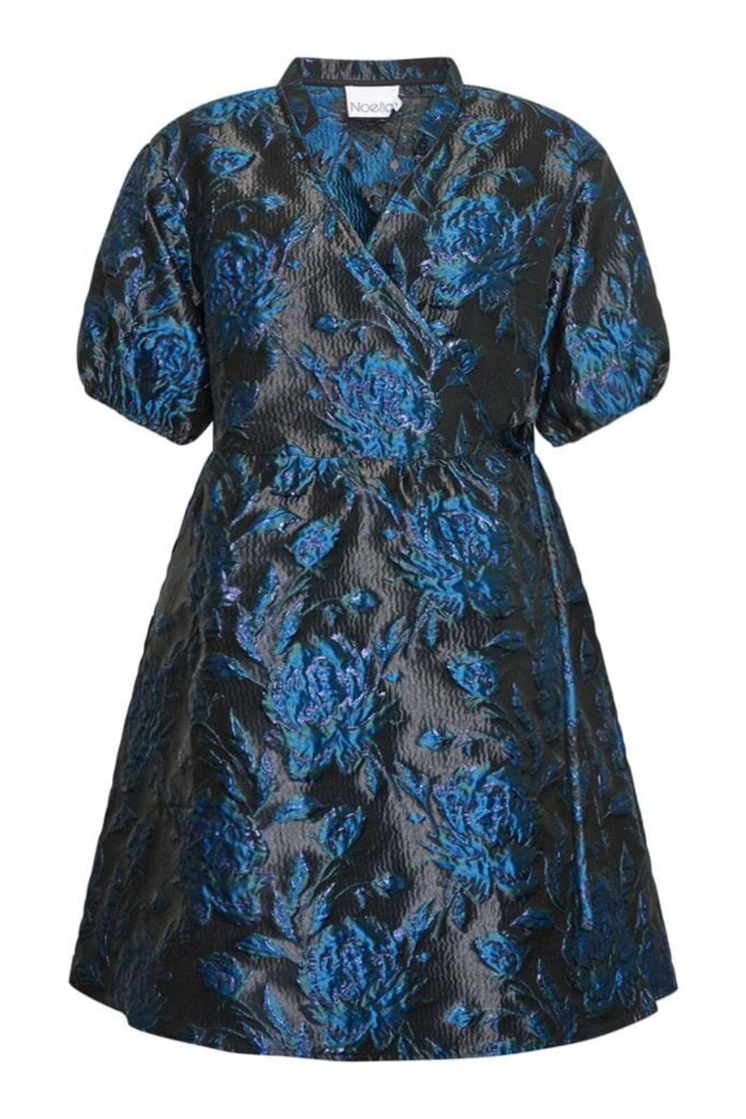 Noella - Kai Aya Wrap Dress - 910 Ocean Blue Mix Kjoler 