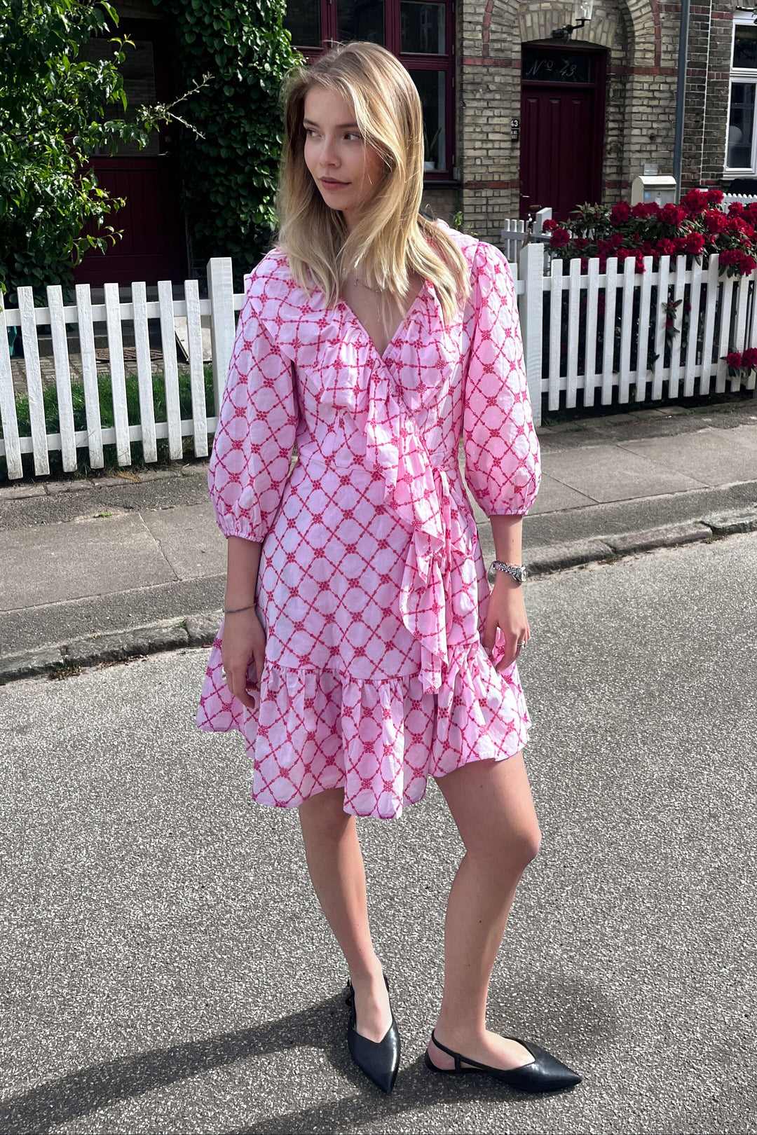 Noella - Kayann Dress - 1266 Pink Lemonade Combo Kjoler 