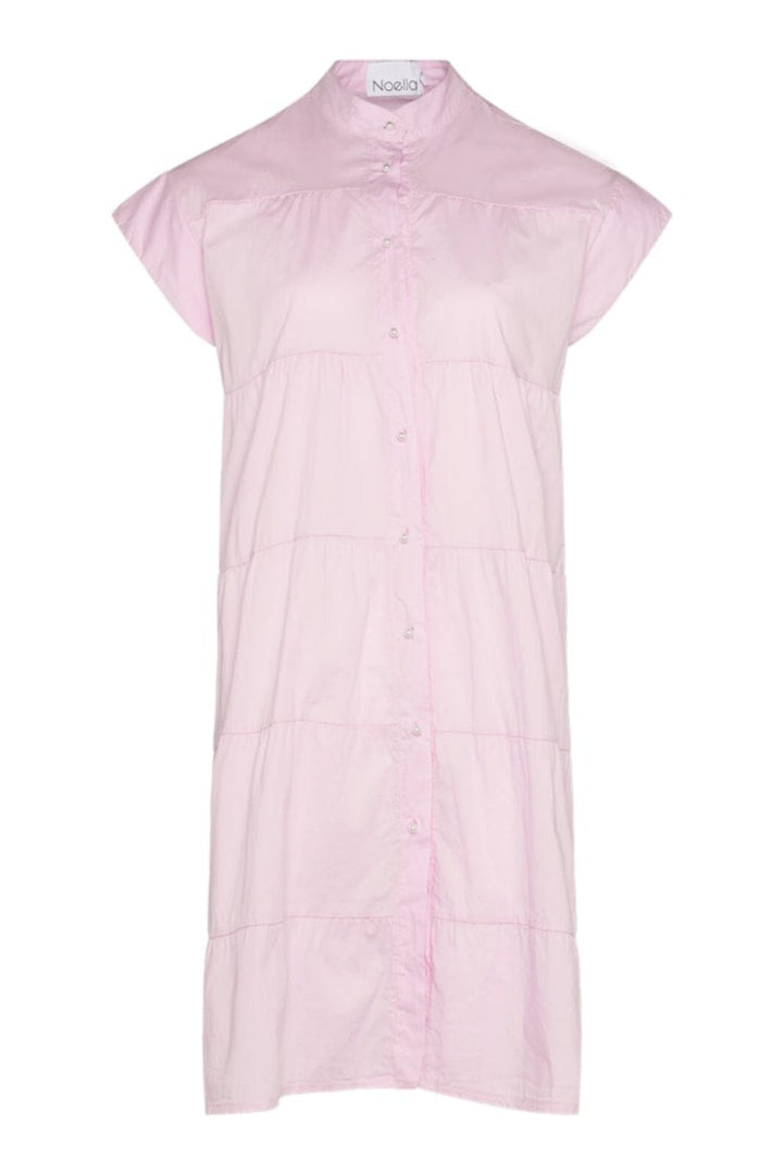 Noella - Kiki Ss Pearl Dress Cotton Poplin - Lavender Kjoler 