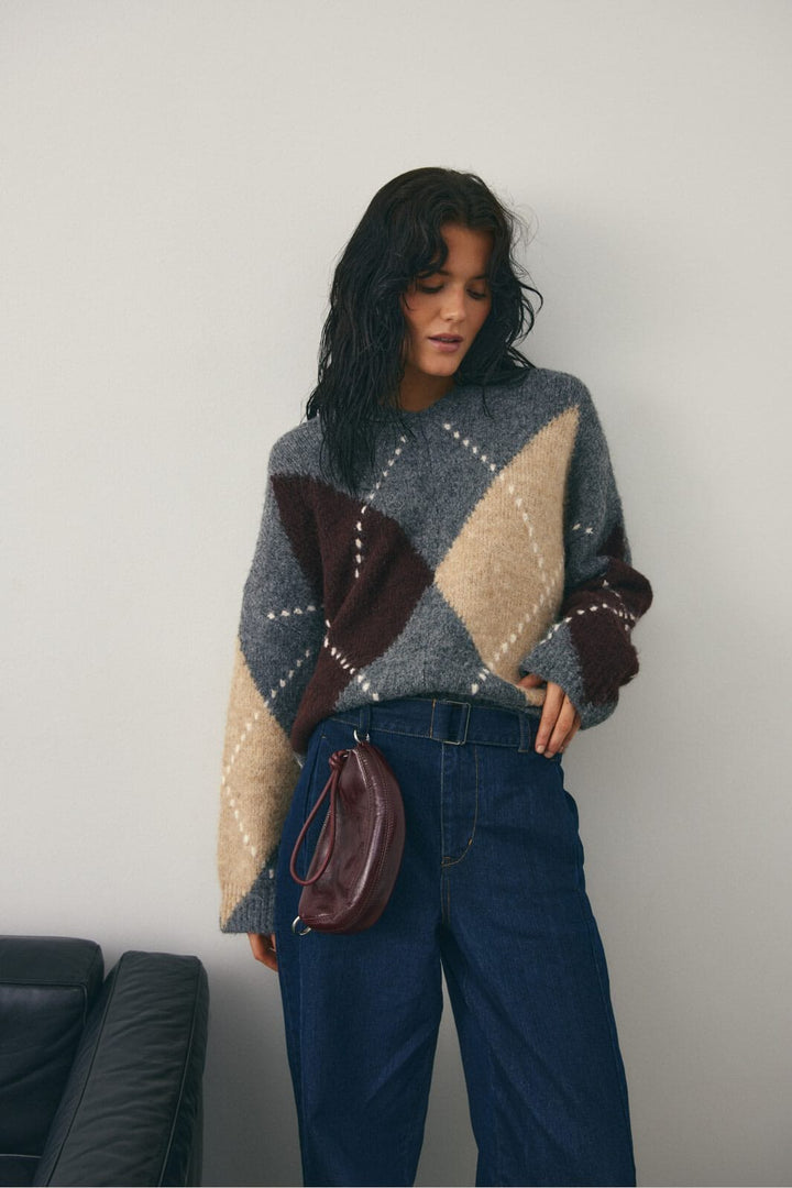 Noella - Lai Knit 14670001 - 003 - Medium Grey Mel.