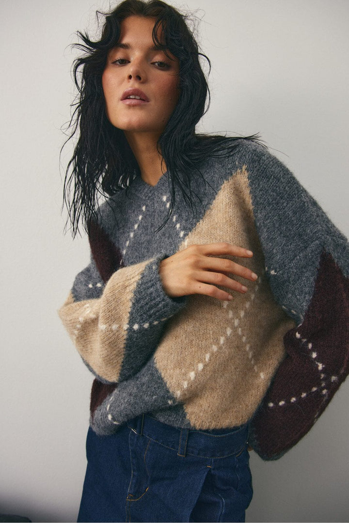 Noella - Lai Knit 14670001 - 003 - Medium Grey Mel.