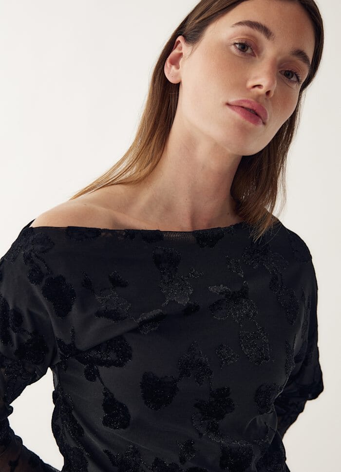 Noella - Lanna Top 14600002 - 004 - Black Bluser 