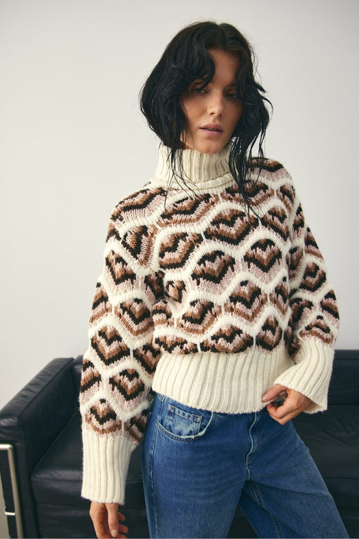 Noella - Lata Knit 14400001 - 1404 - Ivory Multi