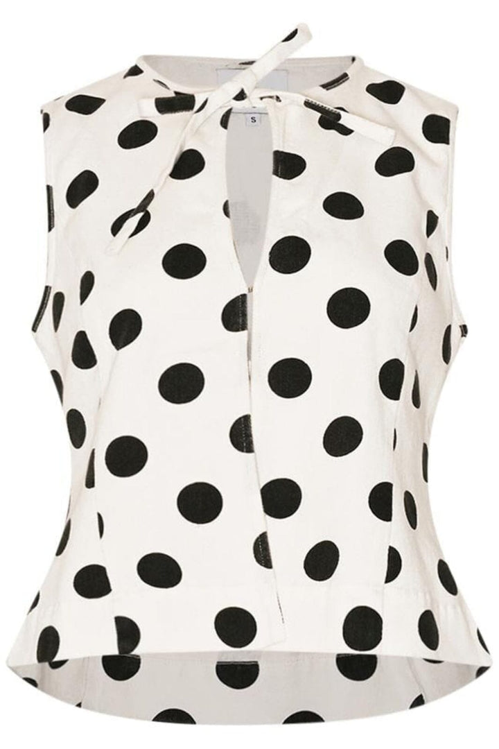 Noella - Leni Blouse 13280001 - 1323 Carmella White Print Bluser 