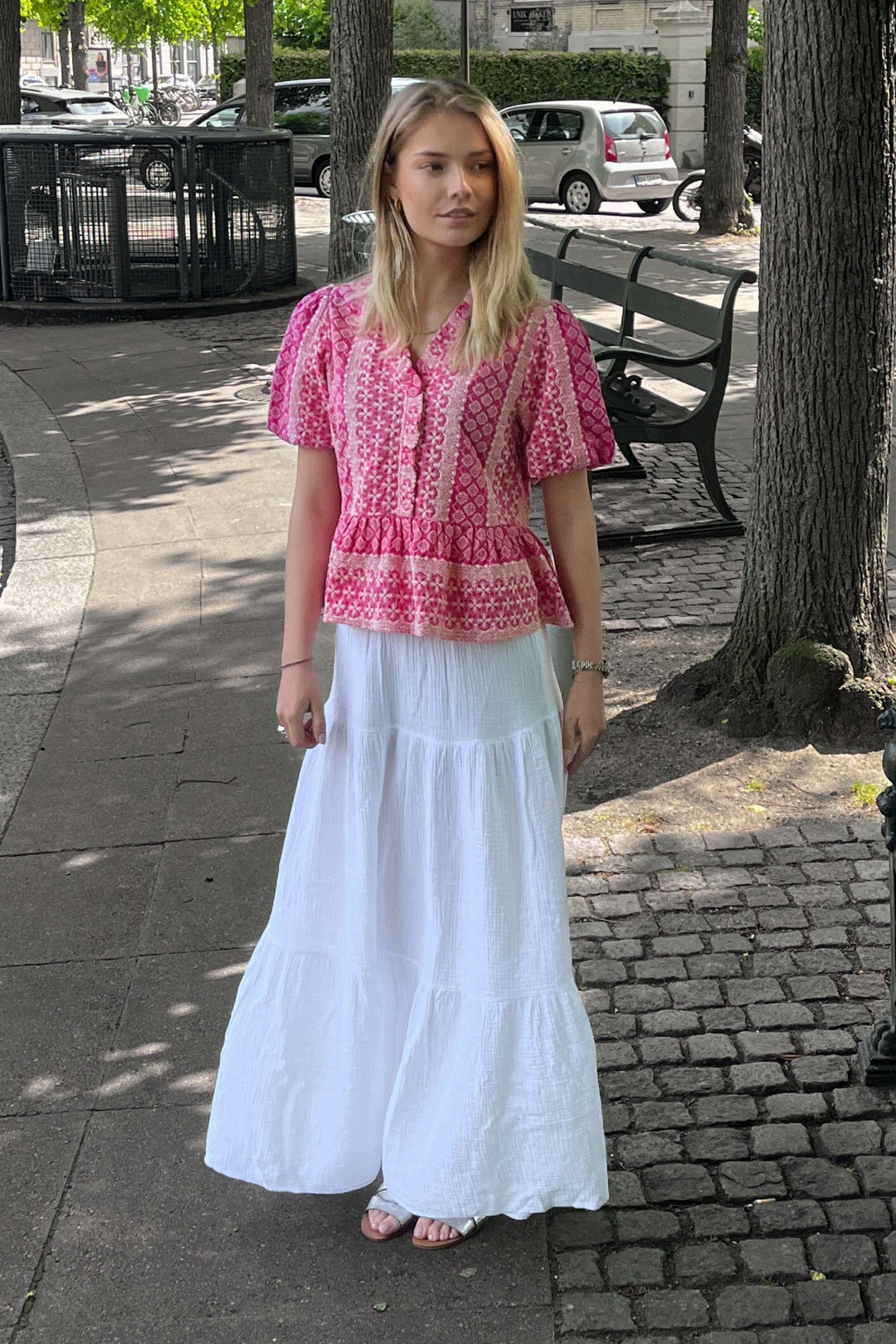 Noella - Leyla Skirt 13110001 - 028 White Nederdele 