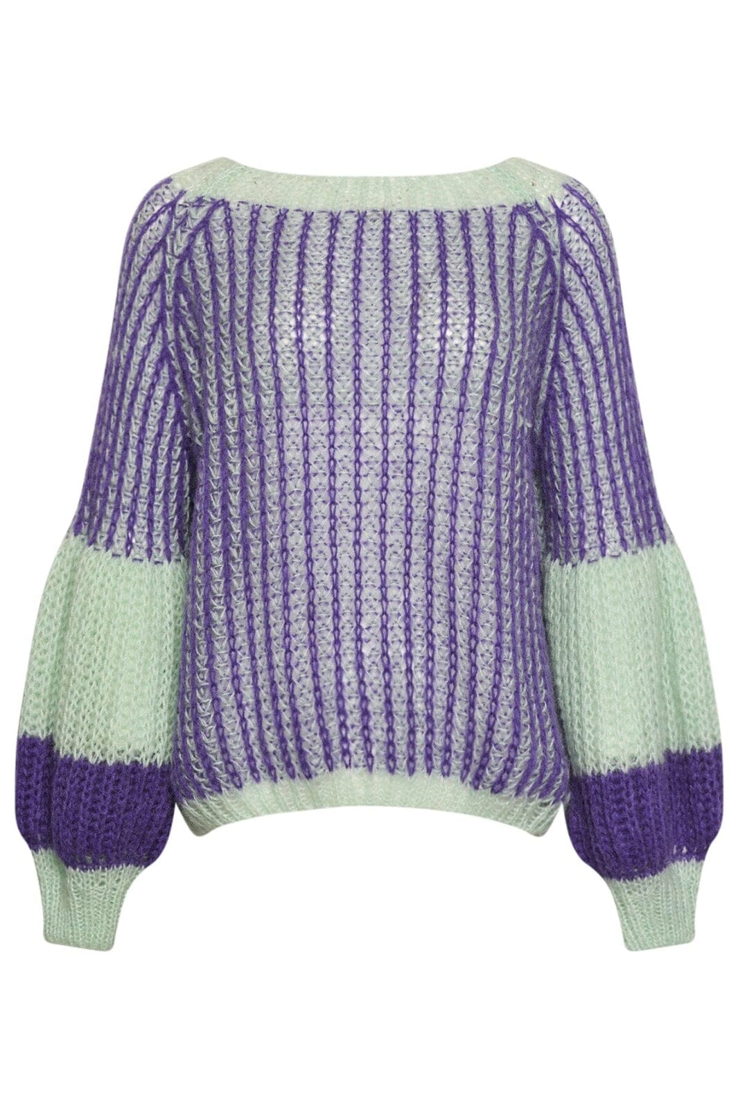 Noella - Liana Knit Sweater - 933 Lilac/Sage Strikbluser 