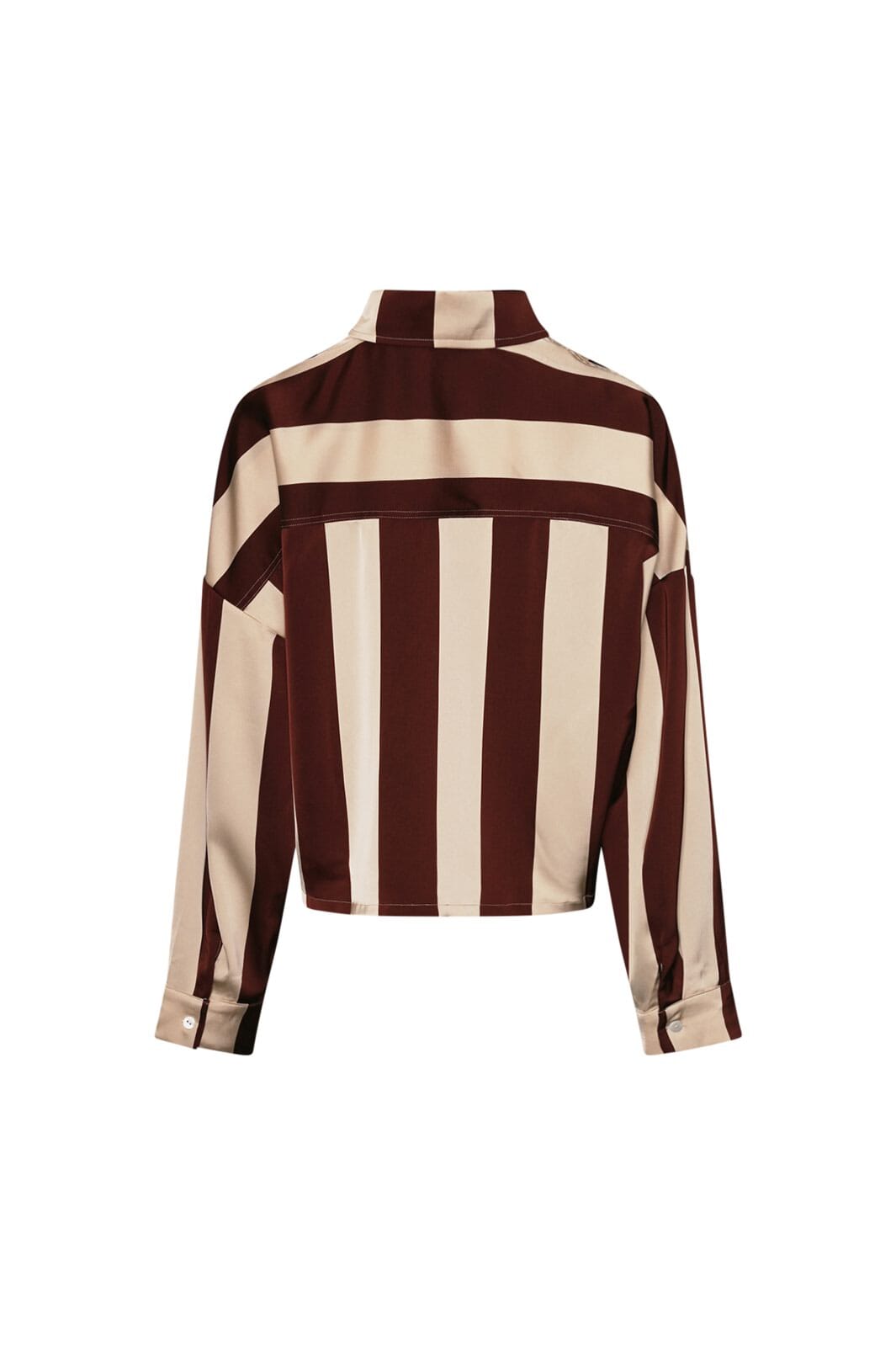 Noella - Liara N Shirt 14060001 - 1382 - Mahogany Ivory Stripe
