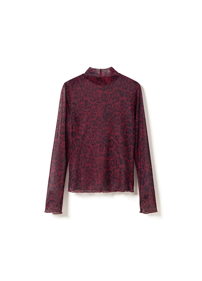 Noella - Libi Top 14630002 - 1411 - Chinara Red Print Bluser 