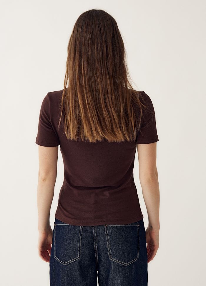 Noella - Lidie Ss Top 14090002 - 674 - Chocolate T-shirts 