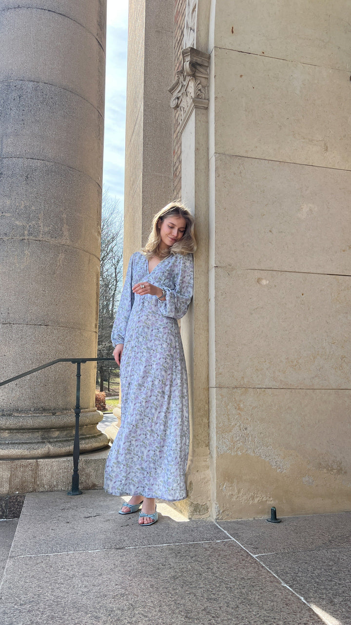 Noella - Lilith Maxi Dress 14160005 - 1390 - Cinthia Blue Print Kjoler 
