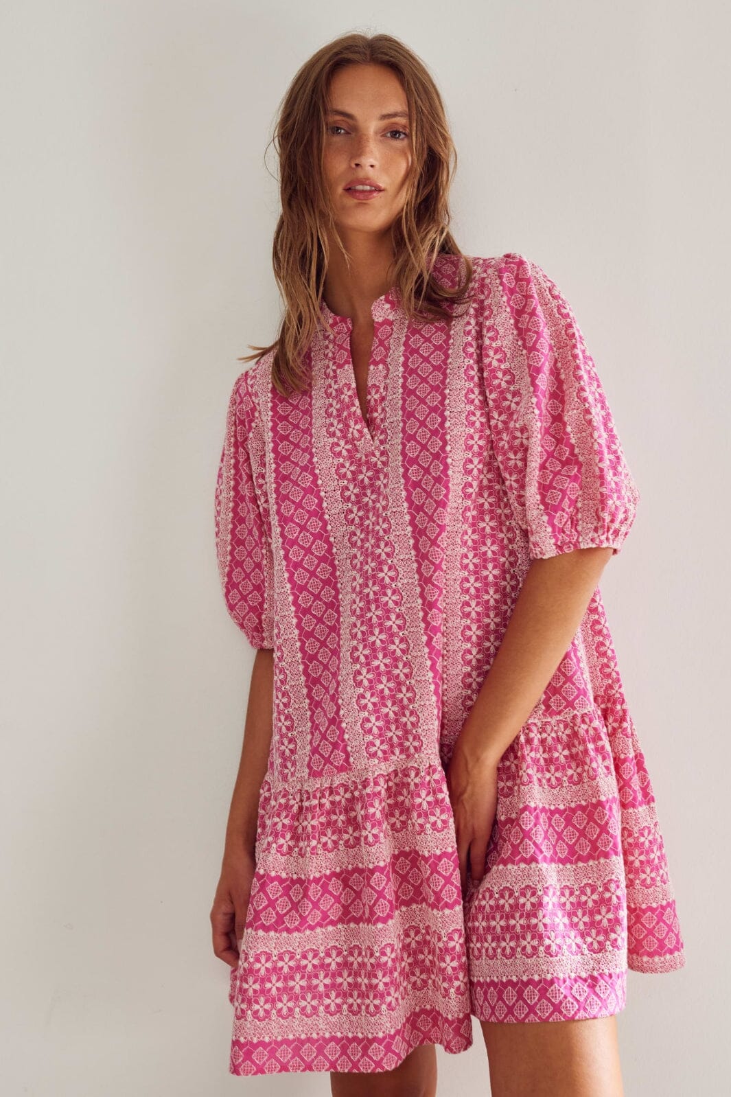 Noella - Lillianna Dress 13380001 - 1330 Pink Sugar Combo