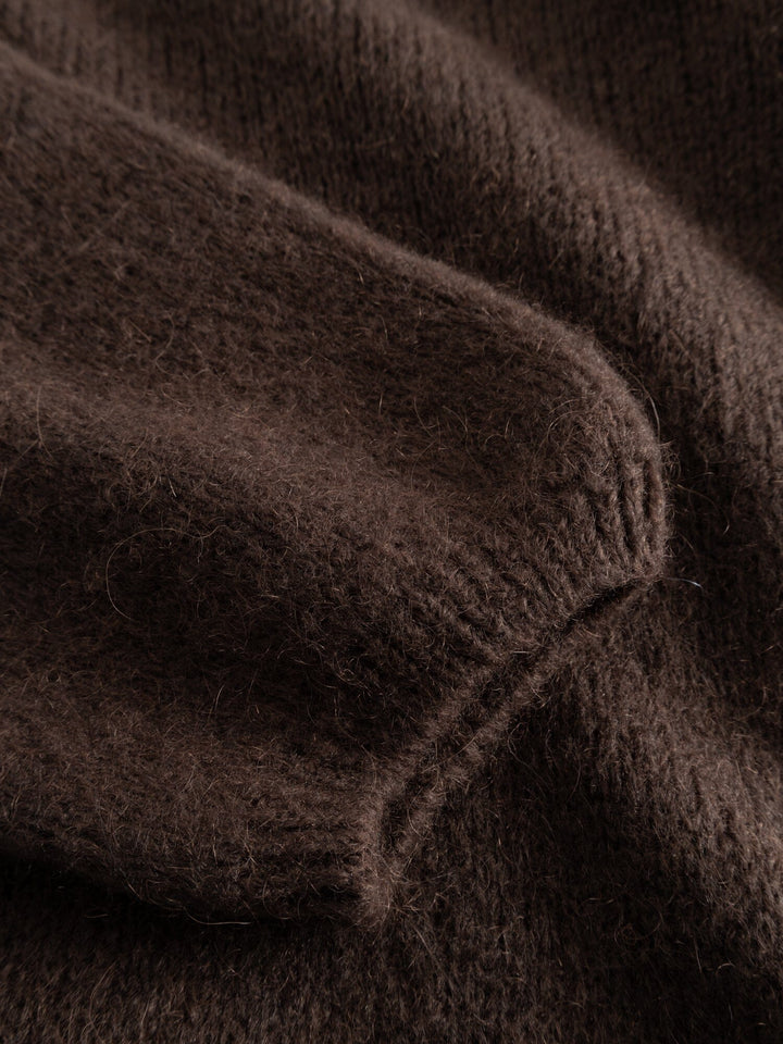 Noella - Mimi Knit Jumper - 548 Dark Brown Strikbluser 