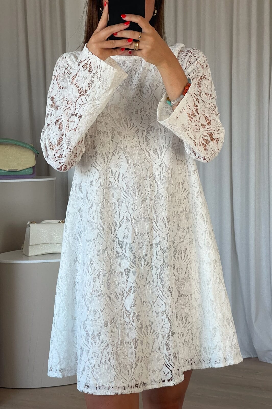 Noella - Mira Scoop Dress - White Kjoler 