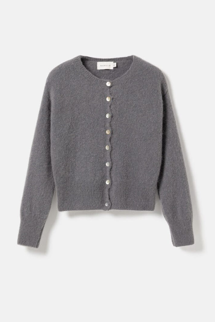 Noella - N-Anya Knit Cardigan 16470001 - 1252 - Dark Grey Mel.