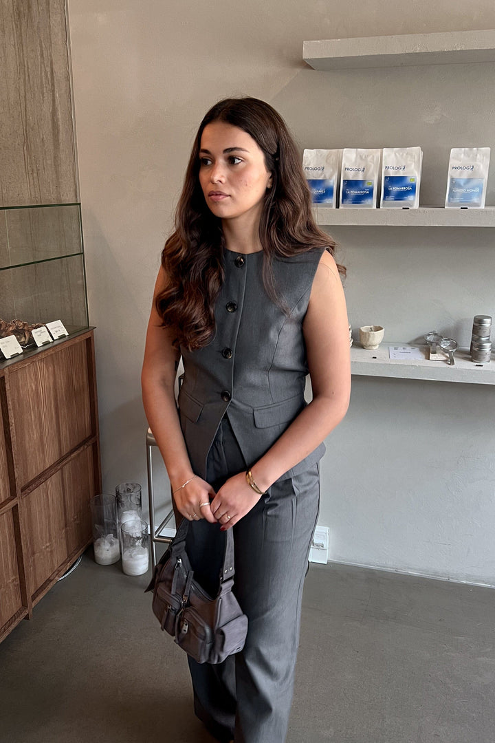 Noella - N-Kasaunette Vest 10730003 - 1400 - Charcoal Mel. Veste 